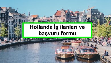 hollanda iş ilanları ve başvuru formu